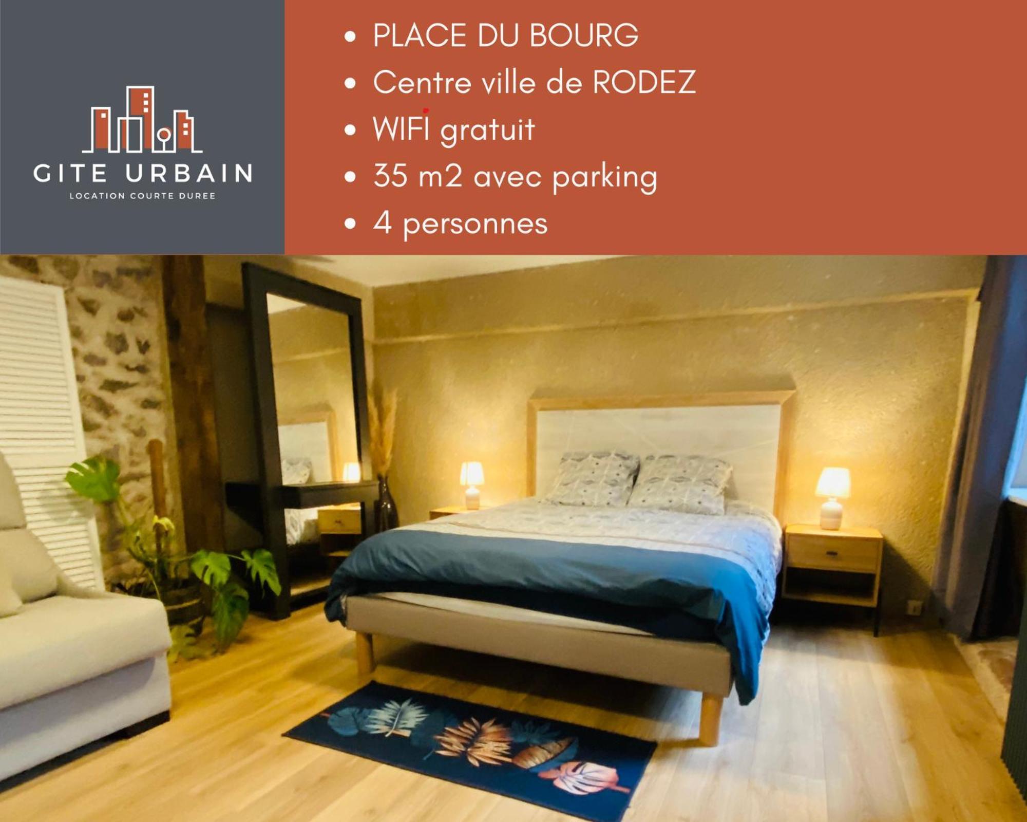Le Place Du Bourg Appartement T2 Centre Historique Rodez Bagian luar foto